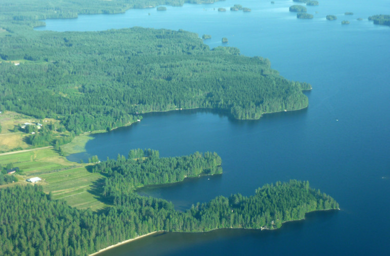 Viuruniemeä lintuperspektiivistä. Kuvaaja: Udo Schneider