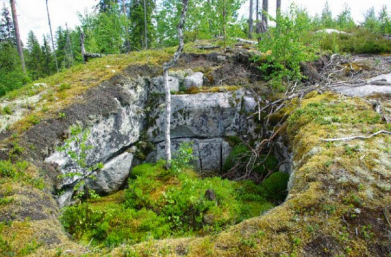 Merilänvaaran hiidenkirnu (Lähde: Ylä-Valtimon kylä)
