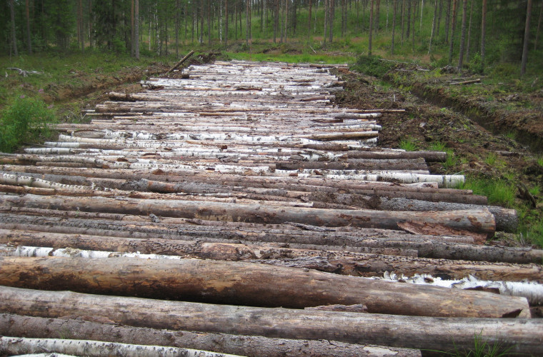 Luontopolun pohjustustyöt 2016. Kuva: Mäkikylät ry